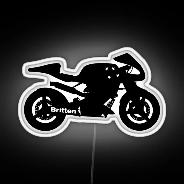 Britten V1000 Silhouette Black RGB Neon Sign