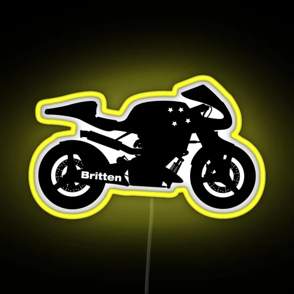 Britten V1000 Silhouette Black RGB Neon Sign