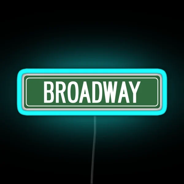 BROADWAY NYC RGB Neon Sign