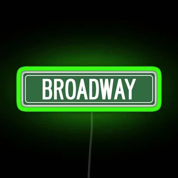 BROADWAY NYC RGB Neon Sign