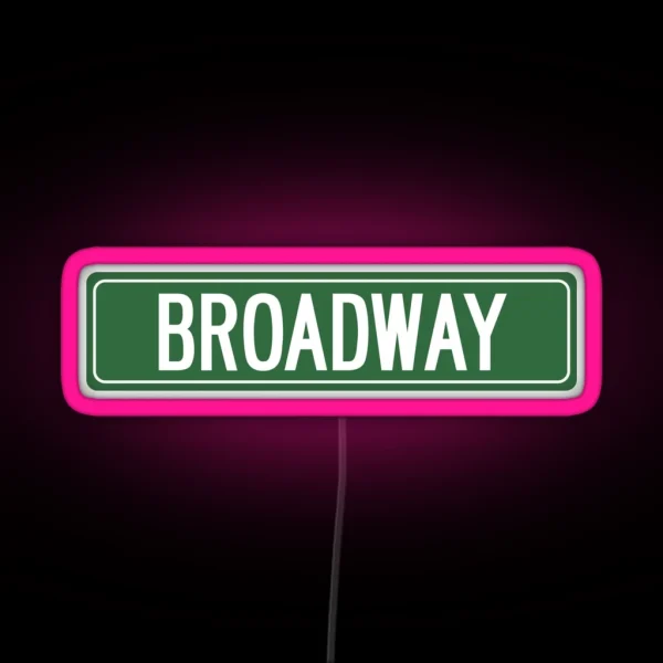 BROADWAY NYC RGB Neon Sign