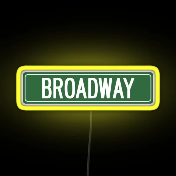 BROADWAY NYC RGB Neon Sign