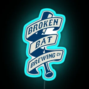 Broken Bat Brewing Company RGB Neon Sign