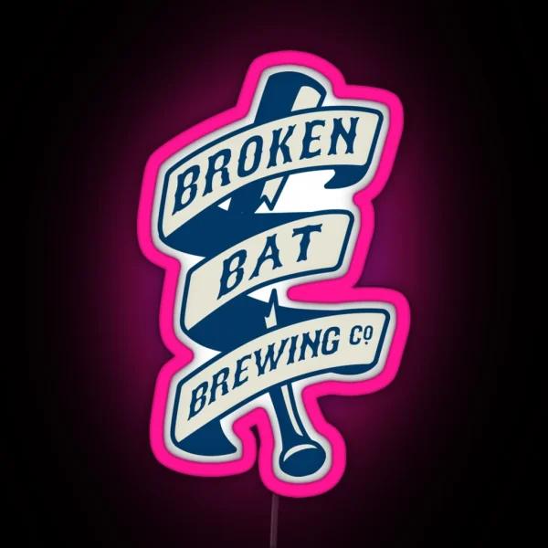 Broken Bat Brewing Company RGB Neon Sign