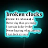 Timeless neon decor with colorful broken clocks artistic modern statement.