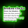 Unique Broken Timepieces Neon Sign with Color-Changing RGB Lighting Accent