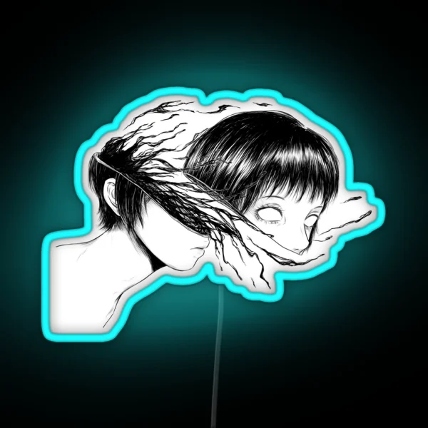 Broken Head RGB Neon Sign