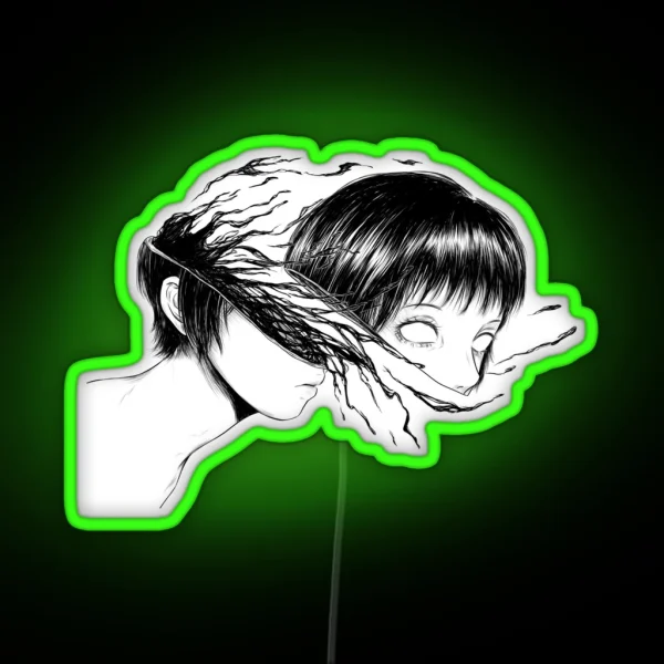 Broken Head RGB Neon Sign