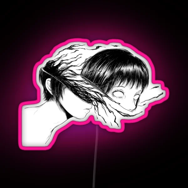 Broken Head RGB Neon Sign