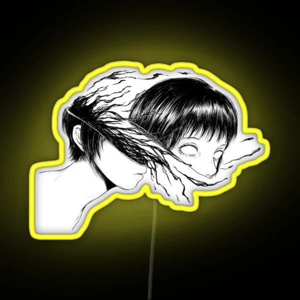 Broken Head RGB Neon Sign