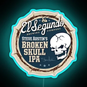 Broken Skull Ipa RGB Neon Sign