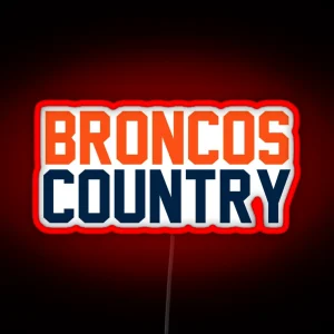 Broncos Country RGB Neon Sign