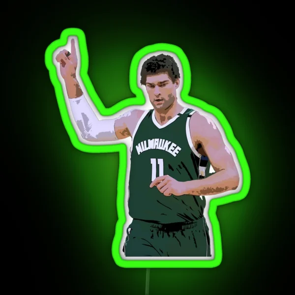 Brook Lopez RGB Neon Sign