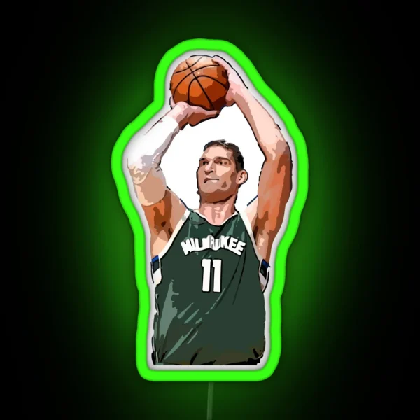 Brook Lopez RGB Neon Sign