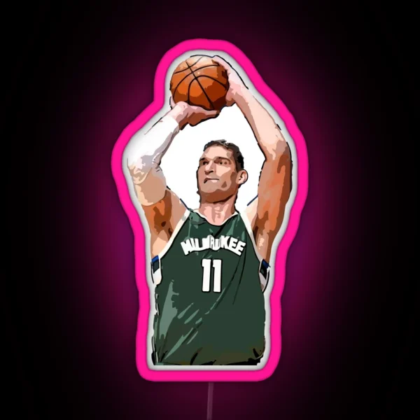 Brook Lopez RGB Neon Sign