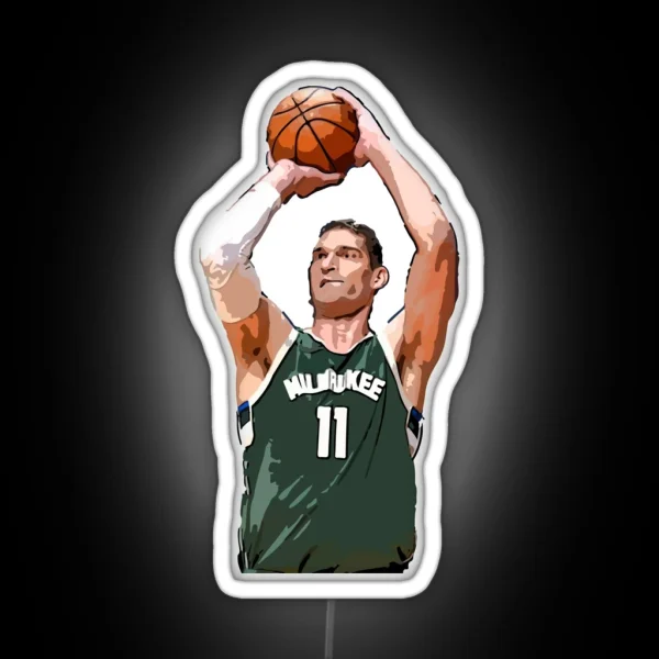 Brook Lopez RGB Neon Sign