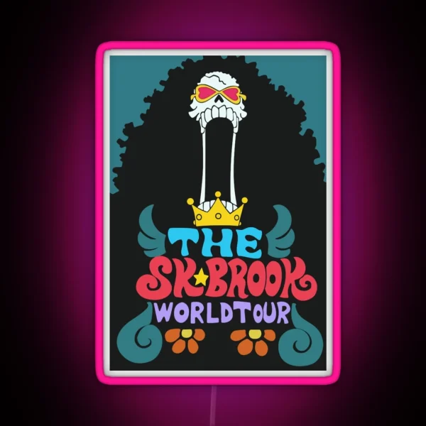 Brook World Tour RGB Neon Sign