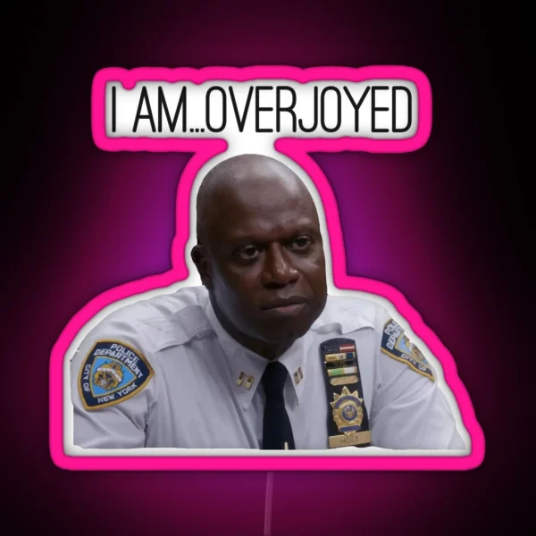 Brooklyn 99 Holt Emotions RGB Neon Sign