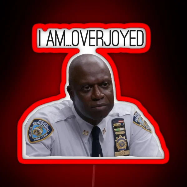Brooklyn 99 Holt Emotions RGB Neon Sign