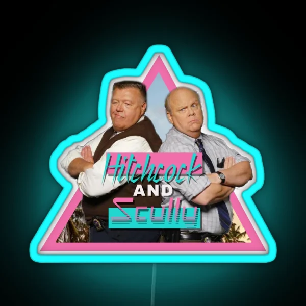 Brooklyn Nine Nine Hitchcock And Scully Retro Vintage RGB Neon Sign