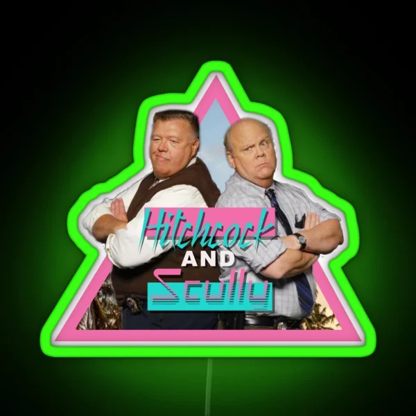 Brooklyn Nine Nine Hitchcock And Scully Retro Vintage RGB Neon Sign