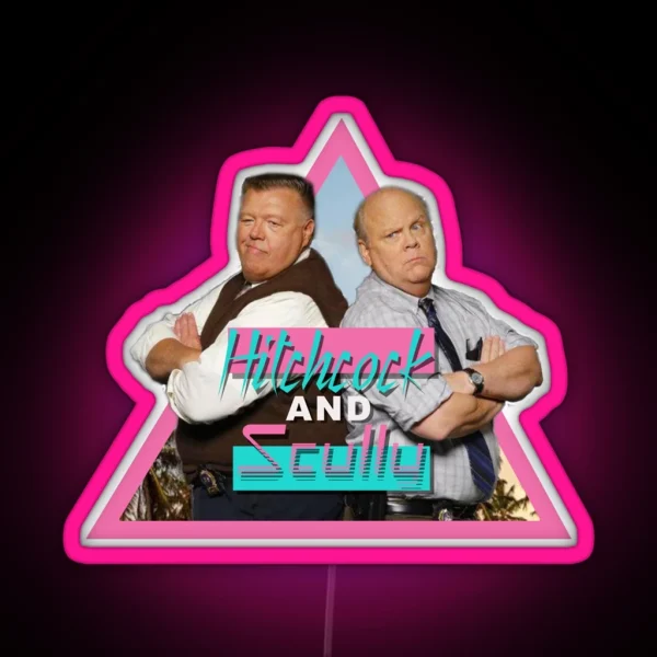 Brooklyn Nine Nine Hitchcock And Scully Retro Vintage RGB Neon Sign