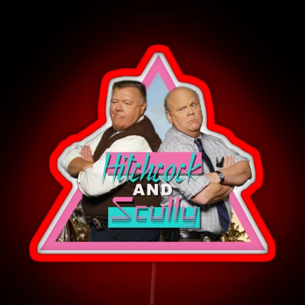 Brooklyn Nine Nine Hitchcock And Scully Retro Vintage RGB Neon Sign