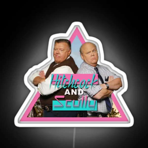 Brooklyn Nine Nine Hitchcock And Scully Retro Vintage RGB Neon Sign