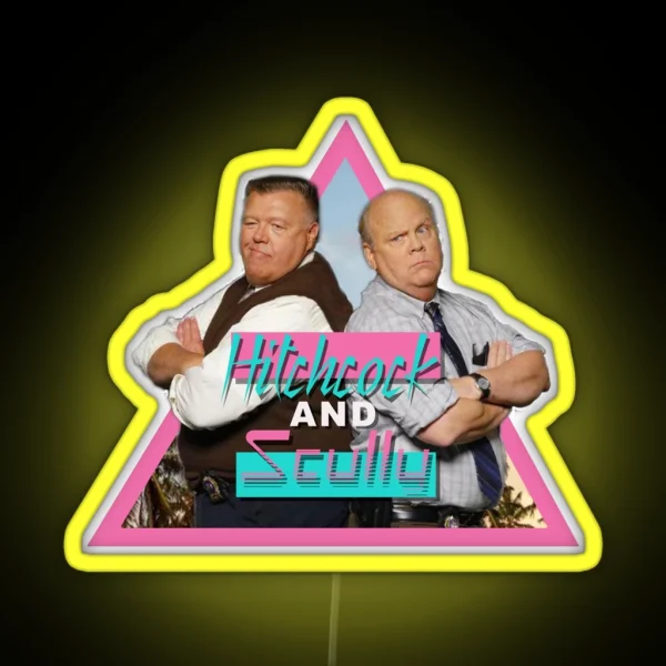Brooklyn Nine Nine Hitchcock And Scully Retro Vintage RGB Neon Sign