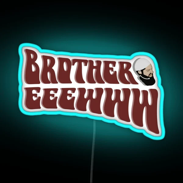 Brother Eeewww Face RGB Neon Sign