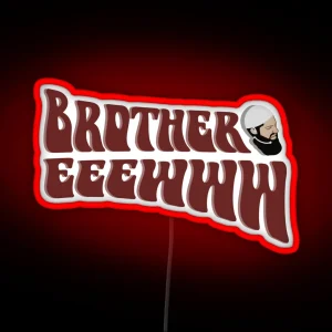 Brother Eeewww Face RGB Neon Sign