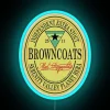 Browncoats themed extra stout beer enthusiast neon bar decoration sign