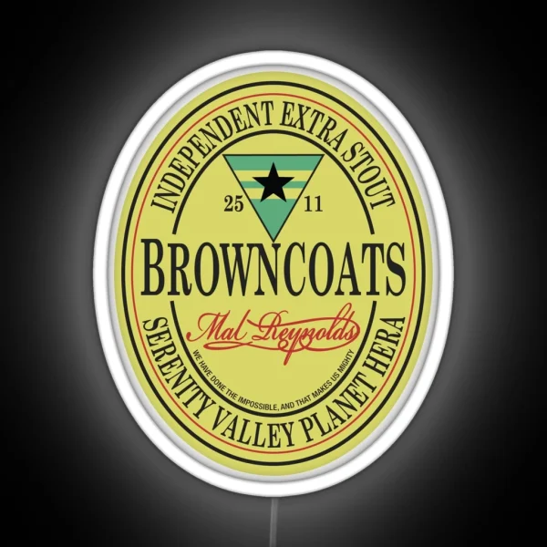 Browncoats Independent Extra Stout RGB Neon Sign
