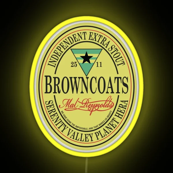 Browncoats Independent Extra Stout RGB Neon Sign