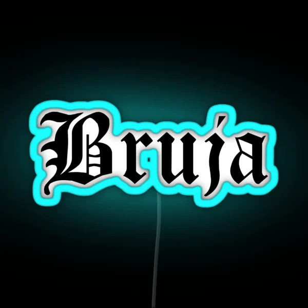 Bruja Gothic RGB Neon Sign