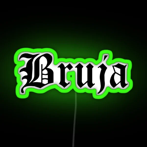 Bruja Gothic RGB Neon Sign
