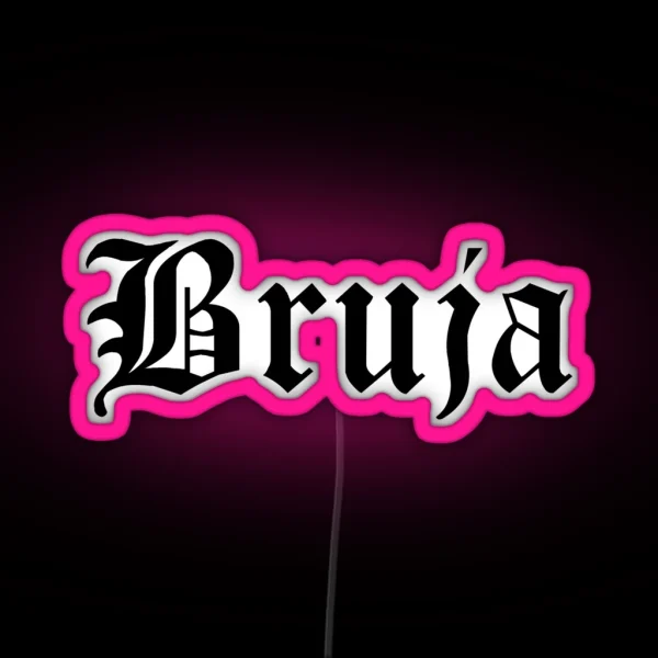 Bruja Gothic RGB Neon Sign