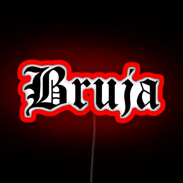 Bruja Gothic RGB Neon Sign