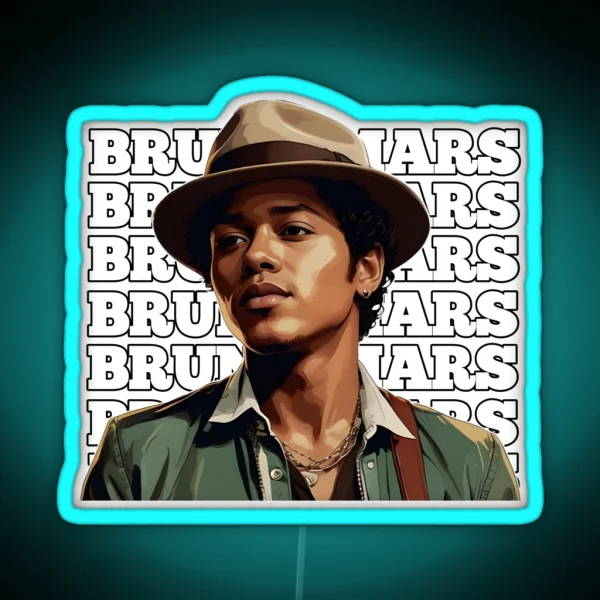 Bruno Mars 3 RGB Neon Sign