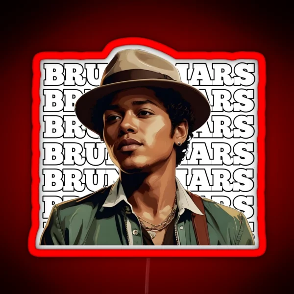 Bruno Mars 3 RGB Neon Sign