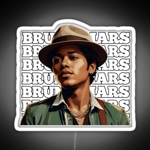 Bruno Mars 3 RGB Neon Sign