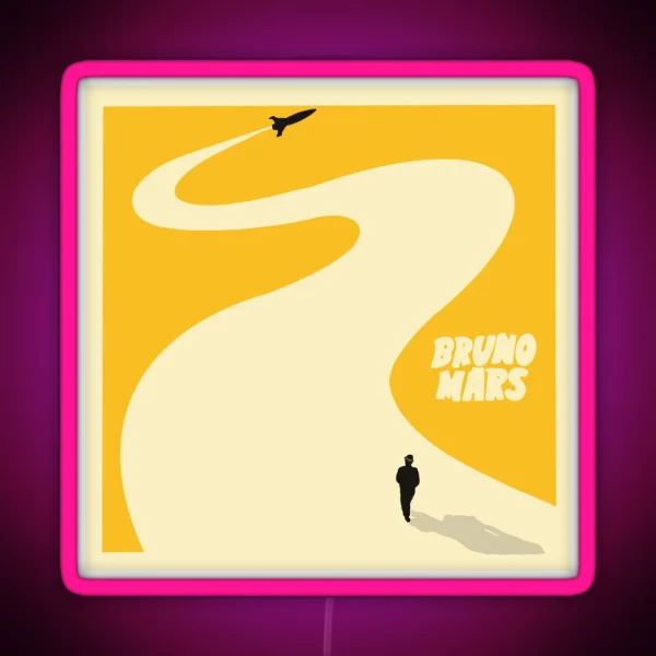 Bruno Mars Album Cover RGB Neon Sign
