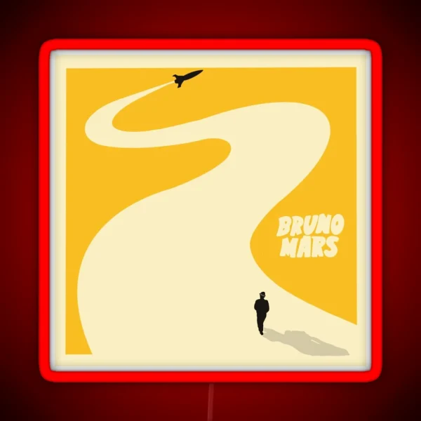 Bruno Mars Album Cover RGB Neon Sign