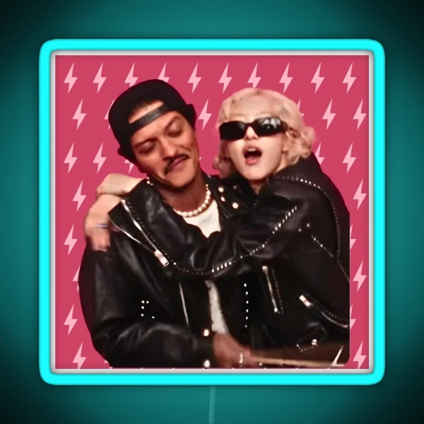 Bruno Mars And Rose Apt RGB Neon Sign