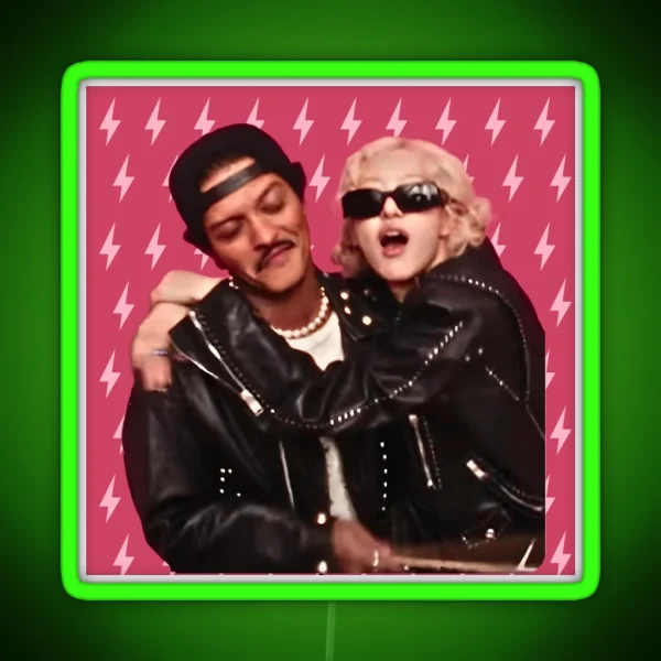 Bruno Mars And Rose Apt RGB Neon Sign
