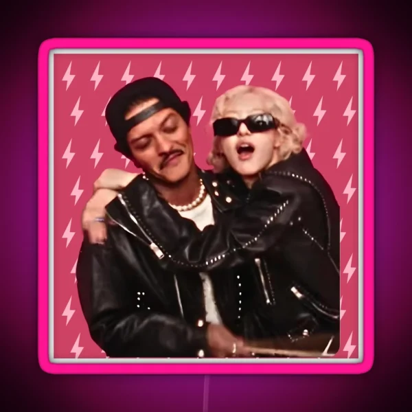 Bruno Mars And Rose Apt RGB Neon Sign