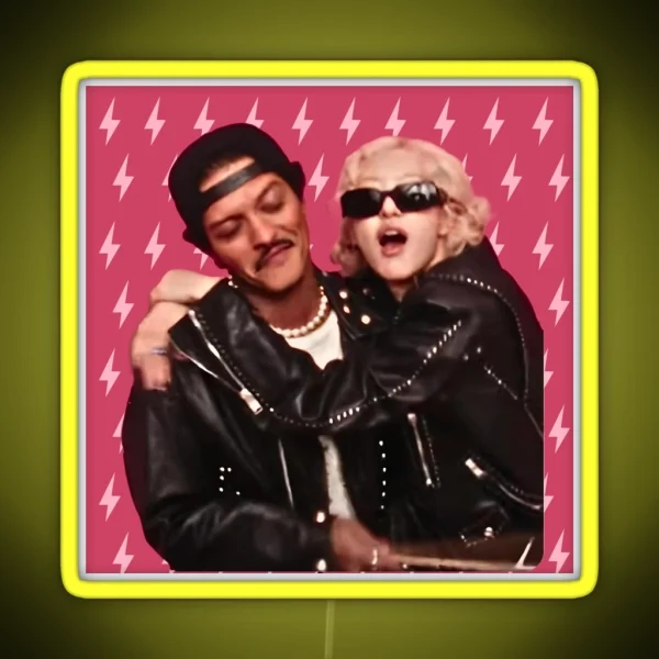 Bruno Mars And Rose Apt RGB Neon Sign