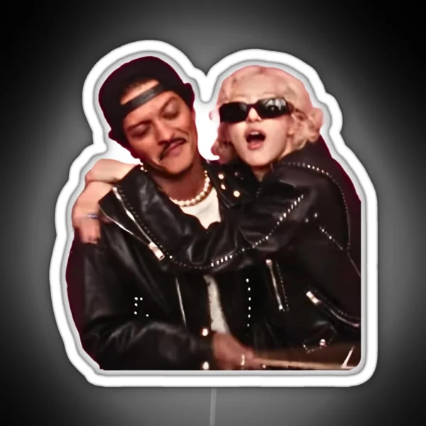 Bruno Mars And Rose Apt RGB Neon Sign