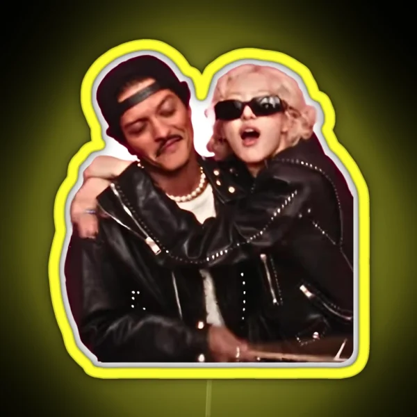 Bruno Mars And Rose Apt RGB Neon Sign