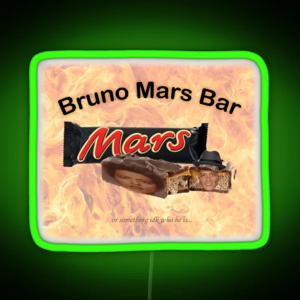 Bruno Mars Bar RGB Neon Sign